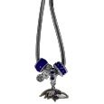 Baltimore Ravens Euro Bead Necklace